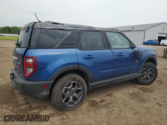 2024 Ford Bronco Sport Badlands z VIN 3FMCR9D9XRRF71875, wystawiony jako Copart lot #59105615 z przebiegiem 2 164 mil mil oraz Szkoda całkowita • Salvage title. Historia ofert i sprzedaży dostępna na DreamBid. Obrazek 3.
