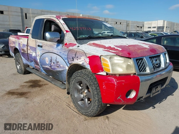 2005 Nissan Titan SE с VIN 1N6AA06B45N514550, выставлен на аукционе IAAI как лот 42579433 с пробегом 435 979 миль миль и . История ставок и продаж доступна на DreamBid. Изображение 1.
