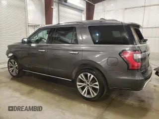 2020 Ford Expedition Platinum with VIN 1FMJU1MT9LEA37876, listed as a Copart auction lot 52754775 with 80,472 mi miles and Salvage title. Bid and sale history available at DreamBid. Image 2.