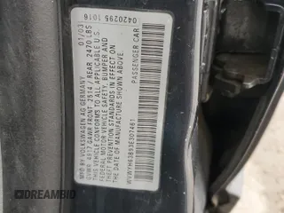 2003 Volkswagen Passat GLX z VIN WVWYH63B93E307461, wystawiony jako Copart lot #81961384 z przebiegiem 139 029 mil mil oraz Szkoda całkowita • Salvage title. Historia ofert i sprzedaży dostępna na DreamBid. Obrazek 12.