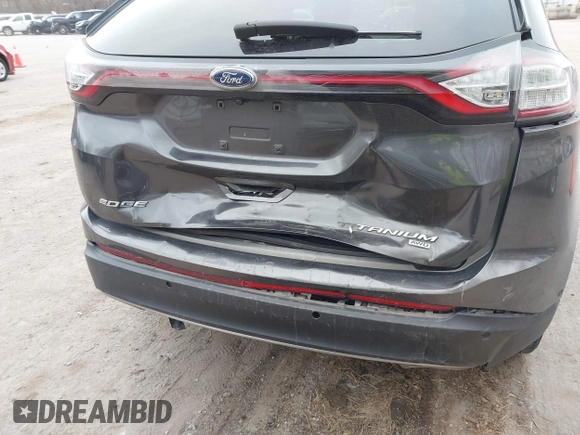 2015 Ford Edge Titanium with VIN 2FMPK4K81FBB77114, listed as a IAAI auction lot 41889975 with 106,282 mi miles. Bid and sale history available at carsss.com. Image 6.