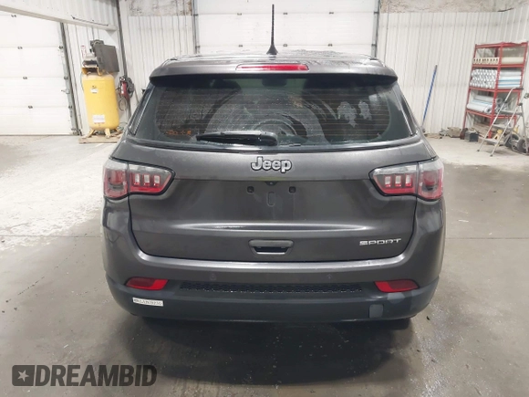 2019 Jeep Compass Sport with VIN 3C4NJCAB1KT762800, listed as a IAAI auction lot 41917374 with 90,184 mi miles and . Bid and sale history available at DreamBid. Image 16.
