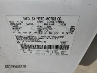 2006 Ford F-150 XL with VIN 1FTRF122X6NA96788, listed as a Copart auction lot 57650565 with Not provided miles and Salvage title. Bid and sale history available at DreamBid. Image 12.