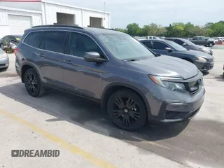 2021 Honda Pilot Special Edition with VIN 5FNYF5H27MB046775, listed as a IAAI auction lot 41867951 with 66,108 mi miles and . Bid and sale history available at carsss.com. Image 1.