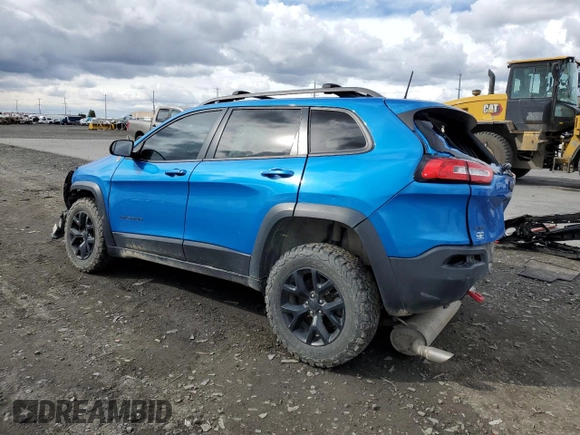 2018 Jeep Cherokee Trailhawk with VIN 1C4PJMBXXJD509312, listed as a Copart auction lot 50838495 with 115,060 mi miles and Salvage Title. Bid and sale history available at carsss.com. Image 2.