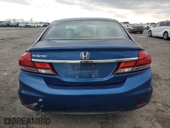 2015 Honda Civic EX-L with VIN 19XFB2F96FE215758, listed as a Copart auction lot 52067865 with 179,062 mi miles and Salvage Title. Bid and sale history available at DreamBid. Image 6.