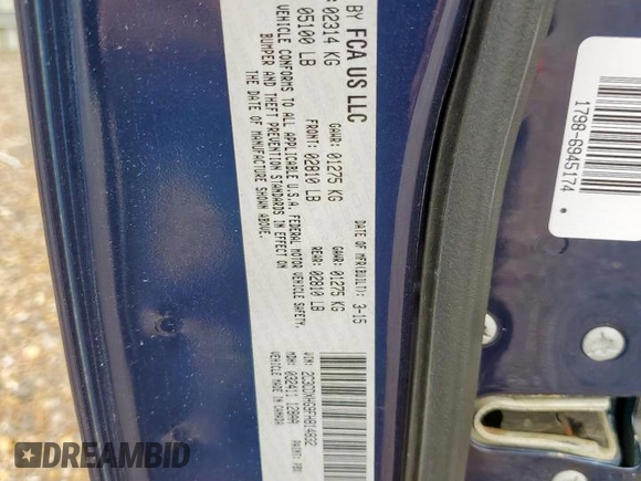2015 Dodge Charger SXT с VIN 2C3CDXHG9FH814832, выставлен на аукционе Copart как лот 59194205 с пробегом 107 487 миль миль и Списание • Salvage title. История ставок и продаж доступна на DreamBid. Изображение 12.