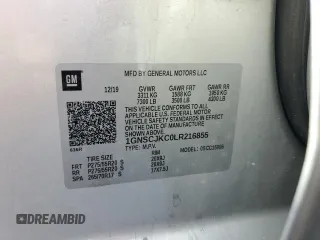 2020 Chevrolet Suburban Premier with VIN 1GNSCJKC0LR216855, listed as a Copart auction lot 72287114 with 94,642 mi miles and Salvage title. Bid and sale history available at DreamBid. Image 15.