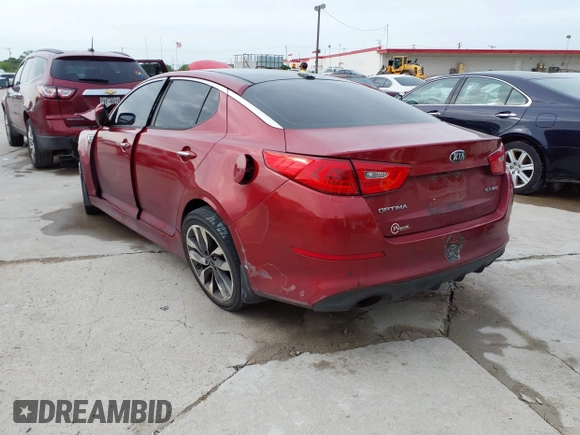 2015 Kia Optima SX Turbo with VIN 5XXGR4A62FG366404, listed as a IAAI auction lot 41928324 with 139,268 mi miles. Bid and sale history available at carsss.com. Image 3.