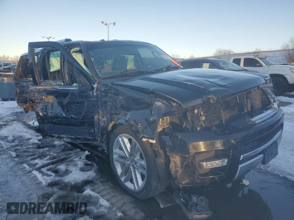 2016 Ford Expedition EL Platinum with VIN 1FMJK1MT8GEF52136, listed as a Copart auction lot 88994755 with 0 mi miles and Salvage Title. Bid and sale history available at carsss.com. Image 4.