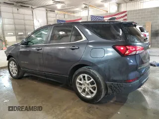 2022 Chevrolet Equinox LT with VIN 3GNAXKEV2NS244921, listed as a Copart auction lot 57093084 with 47,545 mi miles and Non Repairable. Bid and sale history available at DreamBid. Image 2.