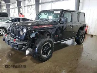 2018 Jeep Wrangler Unlimited Rubicon with VIN 1C4HJXFG4JW176917, listed as a Copart auction lot 50387035 with 112,687 mi miles and Clean title. Bid and sale history available at DreamBid. Image 1.