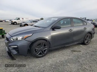 2021 Kia Forte GT-Line with VIN 3KPF34AD1ME361227, listed as a Copart auction lot 44463255 with 36,823 mi miles and Salvage Title. Bid and sale history available at carsss.com. Image 1.
