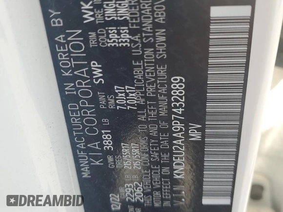 2023 Kia Seltos S with VIN KNDEU2AA9P7432889, listed as a Copart auction lot 56250285 with 25,074 mi miles and Salvage title. Bid and sale history available at DreamBid. Image 13.