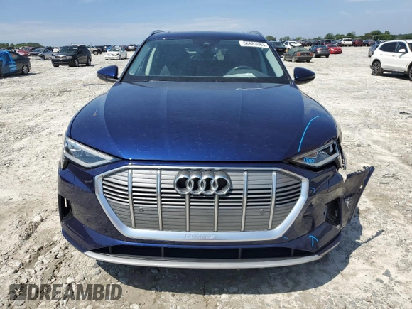 2021 Audi e-tron Premium with VIN WA1AAAGE6MB010898, listed as a Copart auction lot 58883063 with 17,986 mi miles. Bid and sale history available at carsss.com. Image 5.