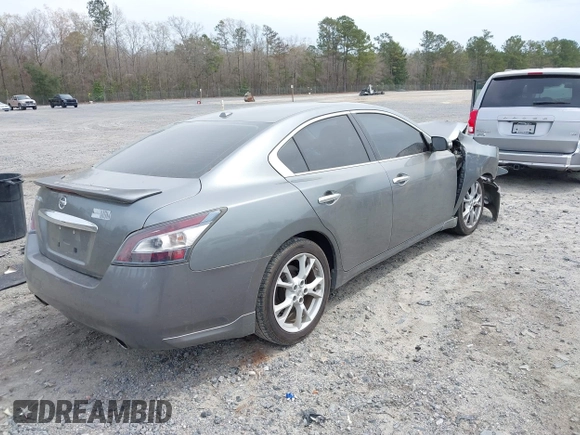 2014 Nissan Maxima SV with VIN 1N4AA5AP4EC912507, listed as a IAAI auction lot 41875448 with 132,127 mi miles and . Bid and sale history available at DreamBid. Image 4.