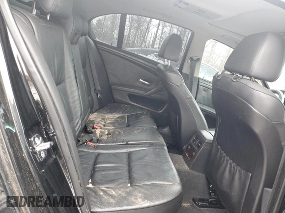 2008 BMW 5 Series 528i with VIN WBANU53508CT01874, listed as a Copart auction lot 46541895 with Not Provided miles and Salvage Title. Bid and sale history available at carsss.com. Image 10.
