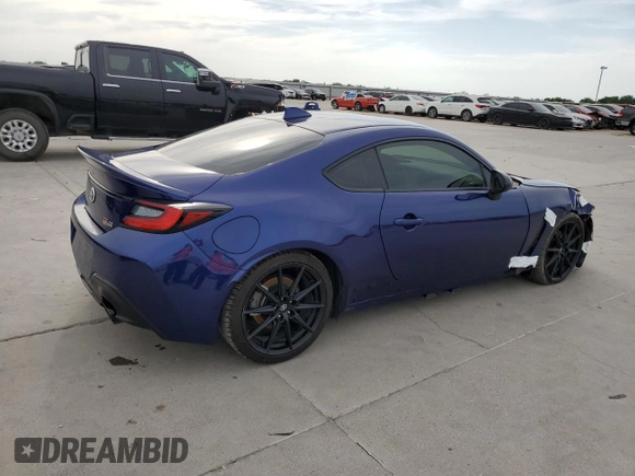2023 Toyota 86 Premium with VIN JF1ZNBE15P9750091, listed as a Copart auction lot 53610385 with 6,029 mi miles and Salvage Title. Bid and sale history available at DreamBid. Image 3.