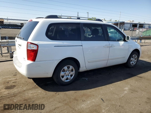 2008 Kia Sedona LX with VIN KNDMB233886198896, listed as a Copart auction lot 74627344 with 187,420 mi miles and Clean Title. Bid and sale history available at carsss.com. Image 3.