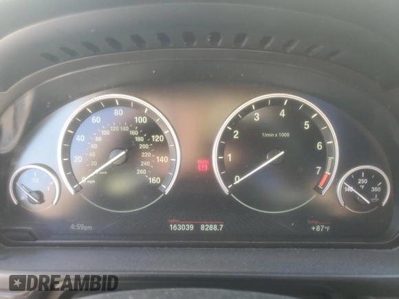 2014 BMW 5 Series 528i with VIN WBA5A5C54ED510906, listed as a Copart auction lot 49529525 with 163,039 mi miles and Salvage Title. Bid and sale history available at carsss.com. Image 9.