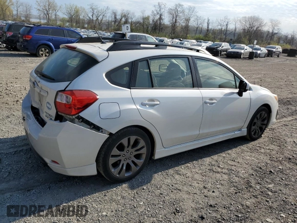 2014 Subaru Impreza Wagon 2.0i Sport Premium with VIN JF1GPAL66E8218507, listed as a Copart auction lot 53496635 with 99,453 mi miles and Salvage Title. Bid and sale history available at carsss.com. Image 3.
