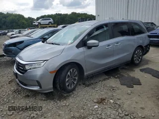 2021 Honda Odyssey EX-L with VIN 5FNRL6H79MB044718, listed as a Copart auction lot 65351134 with 28,888 mi miles and Salvage Title. Bid and sale history available at DreamBid. Image 1.