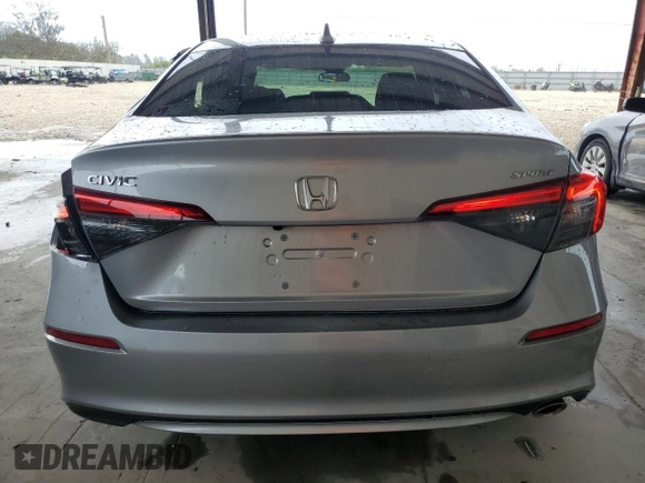 2022 Honda Civic Sedan Sport with VIN 2HGFE2F56NH594155, listed as a Copart auction lot 53592523 with 12,080 mi miles and Salvage Title. Bid and sale history available at carsss.com. Image 6.