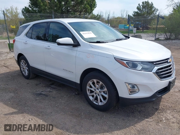 2018 Chevrolet Equinox LT z VIN 3GNAXJEV0JS648014, wystawiony jako IAAI lot #42193818 z przebiegiem 96 146 mil mil oraz . Historia ofert i sprzedaży dostępna na DreamBid. Obrazek 1.