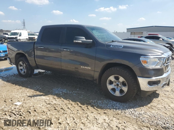2019 Ram 1500 Big Horn/Lone Star with VIN 1C6SRFFT7KN668488, listed as a Copart auction lot 49491965 with 118,440 mi miles and Salvage Title. Bid and sale history available at carsss.com. Image 4.