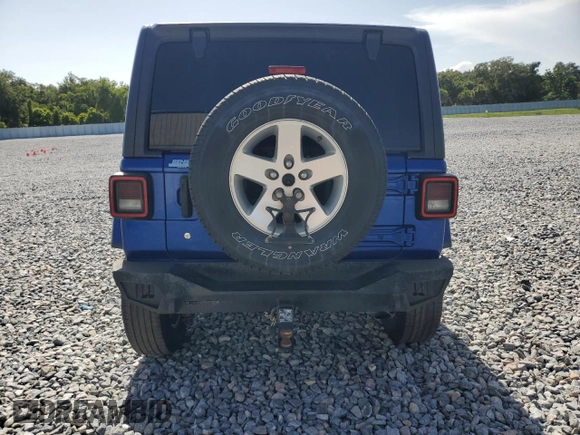 2019 Jeep Wrangler Unlimited Sahara with VIN 1C4HJXEN9KW592821, listed as a Copart auction lot 63204995 with 134,170 mi miles and Non repairable. Bid and sale history available at DreamBid. Image 6.