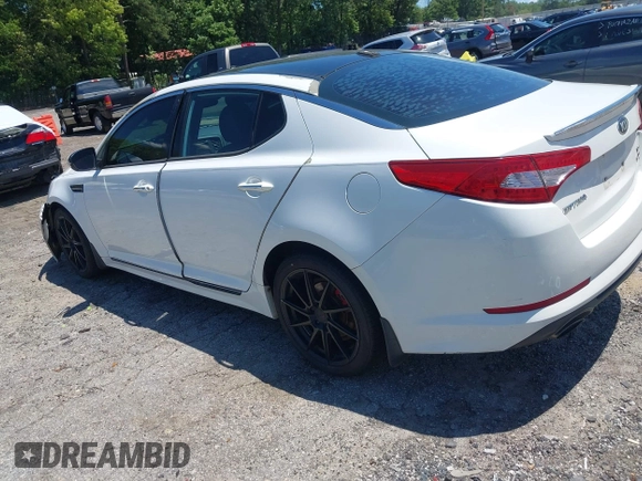 2013 Kia Optima SX with VIN 5XXGR4A6XDG098389, listed as a IAAI auction lot 42322665 with 226,794 mi miles and . Bid and sale history available at DreamBid. Image 3.