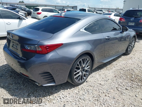 2017 Lexus RC 200t with VIN JTHHA5BCXH5006079, listed as a IAAI auction lot 42573850 with 108,206 mi miles and . Bid and sale history available at DreamBid. Image 4.