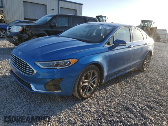 2020 Ford Fusion SEL with VIN 3FA6P0CD6LR131061, listed as a Copart auction lot 53372315 with 122,120 mi miles and Salvage title. Bid and sale history available at DreamBid. Image 1.