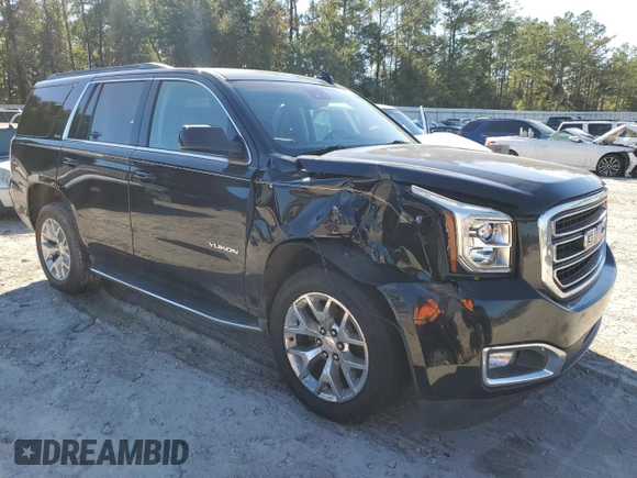 2017 GMC Yukon SLE with VIN 1GKS1AKC5HR221558, listed as a Copart auction lot 82817444 with 166,083 mi miles and Salvage Title. Bid and sale history available at carsss.com. Image 4.
