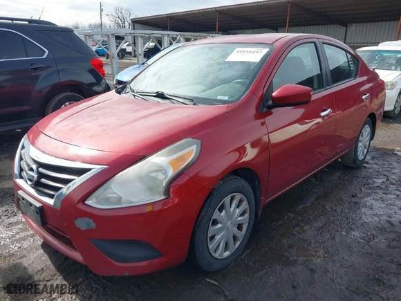 2015 Nissan Versa S Plus with VIN 3N1CN7AP8FL850105, listed as a IAAI auction lot 41616442 with 160,000 mi miles. Bid and sale history available at carsss.com. Image 2.