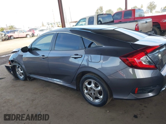 2020 Honda Civic Sedan LX with VIN 2HGFC2F61LH552858, listed as a IAAI auction lot 41554396 with 166,982 mi miles. Bid and sale history available at carsss.com. Image 15.