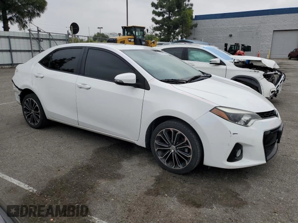 2016 Toyota Corolla L with VIN 5YFBURHEXGP530459, listed as a Copart auction lot 55314135 with 92,750 mi miles and Salvage Title. Bid and sale history available at DreamBid. Image 4.