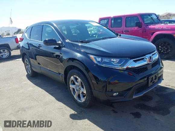 2019 Honda CR-V EX-L with VIN 7FARW1H82KE031037, listed as a IAAI auction lot 41702356 with 44,495 mi miles. Bid and sale history available at carsss.com. Image 1.
