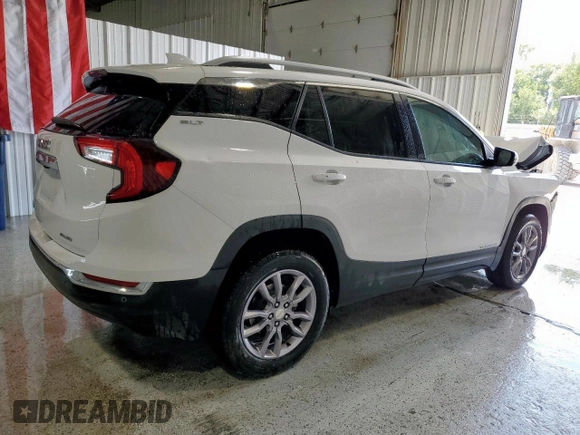 2023 GMC Terrain SLT with VIN 3GKALVEG2PL186673, listed as a Copart auction lot 60632155 with 46,751 mi miles and Clean title. Bid and sale history available at DreamBid. Image 3.