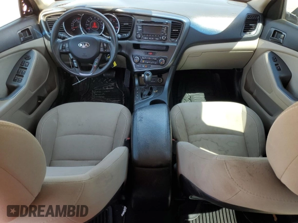 2013 Kia Optima LX with VIN 5XXGM4A76DG149572, listed as a Copart auction lot 43542475 with 186,020 mi miles and Salvage Title. Bid and sale history available at carsss.com. Image 8.