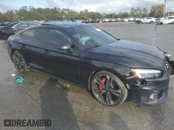 2024 Audi S5 Sportback Premium Plus z VIN WAUB4CF53RA020992, wystawiony jako Copart lot #85305744 z przebiegiem 20 722 mil mil oraz Szkoda całkowita • Salvage title. Historia ofert i sprzedaży dostępna na DreamBid. Obrazek 4.