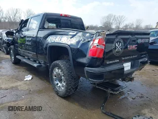 2015 GMC Sierra 2500HD available WiFi Denali with VIN 1GT120E89FF668110, listed as a IAAI auction lot 41805520 with 1 mi miles. Bid and sale history available at carsss.com. Image 3.