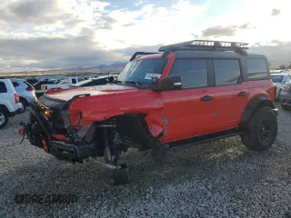 2023 Ford Bronco with VIN 1FMEE5DPXPLB02972, listed as a Copart auction lot 76139114 with 13,197 mi miles and Salvage Title. Bid and sale history available at carsss.com. Image 1.
