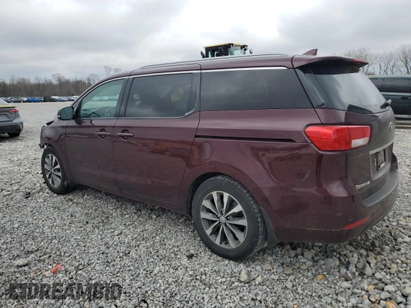 2017 Kia Sedona SX with VIN KNDMC5C12H6324411, listed as a Copart auction lot 52789895 with 27,003 mi miles and Salvage Title. Bid and sale history available at carsss.com. Image 2.