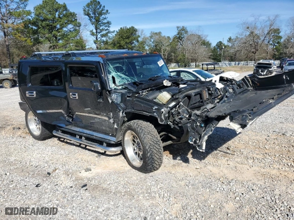 2006 Hummer H2 with VIN 5GRGN23U06H104393, listed as a Copart auction lot 46208975 with NaN miles and Salvage Title. Bid and sale history available at carsss.com. Image 4.
