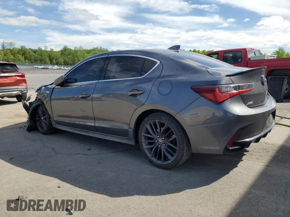 2019 Acura ILX Premium with VIN 19UDE2F88KA006980, listed as a Copart auction lot 57601465 with 60,271 mi miles and Salvage title. Bid and sale history available at DreamBid. Image 2.