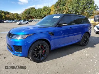 2021 Land Rover Range Rover Sport HST with VIN SALWS2RU7MA749862, listed as a Copart auction lot 75687494 with 62,365 mi miles and Salvage Title. Bid and sale history available at carsss.com. Image 1.