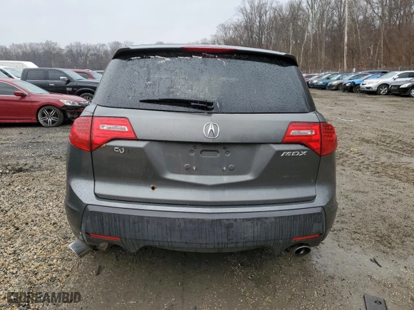 2007 Acura MDX with VIN 2HNYD28237H513395, listed as a Copart auction lot 46284385 with 208,097 mi miles and Salvage Title. Bid and sale history available at carsss.com. Image 6.