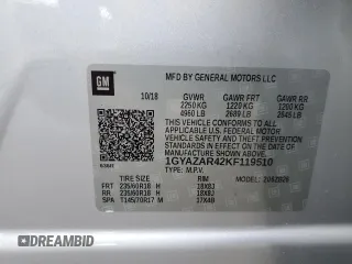2019 Cadillac XT4 FWD Luxury z VIN 1GYAZAR42KF119510, wystawiony jako Copart lot #48979395 z przebiegiem 57 498 mil mil oraz Szkoda całkowita • Salvage title. Historia ofert i sprzedaży dostępna na DreamBid. Obrazek 13.