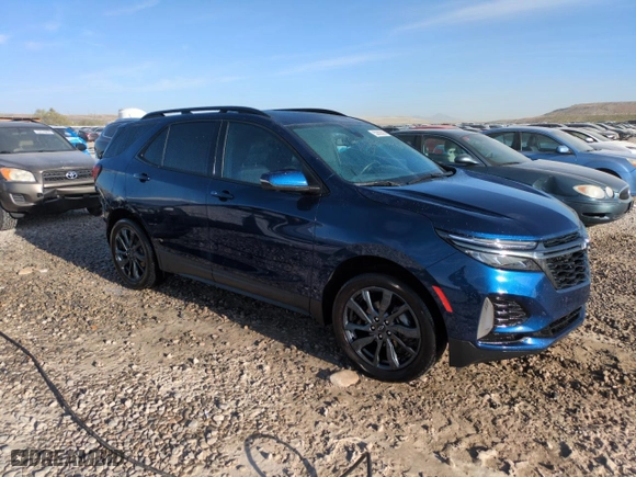 2022 Chevrolet Equinox RS with VIN 3GNAXWEV8NS117369, listed as a Copart auction lot 52982685 with 32,534 mi miles and Salvage Title. Bid and sale history available at carsss.com. Image 4.